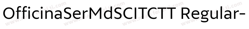 OfficinaSerMdSCITCTT Regular字体转换